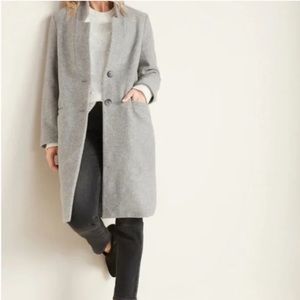 Old Navy Soft brushed Gray long Coat NWT